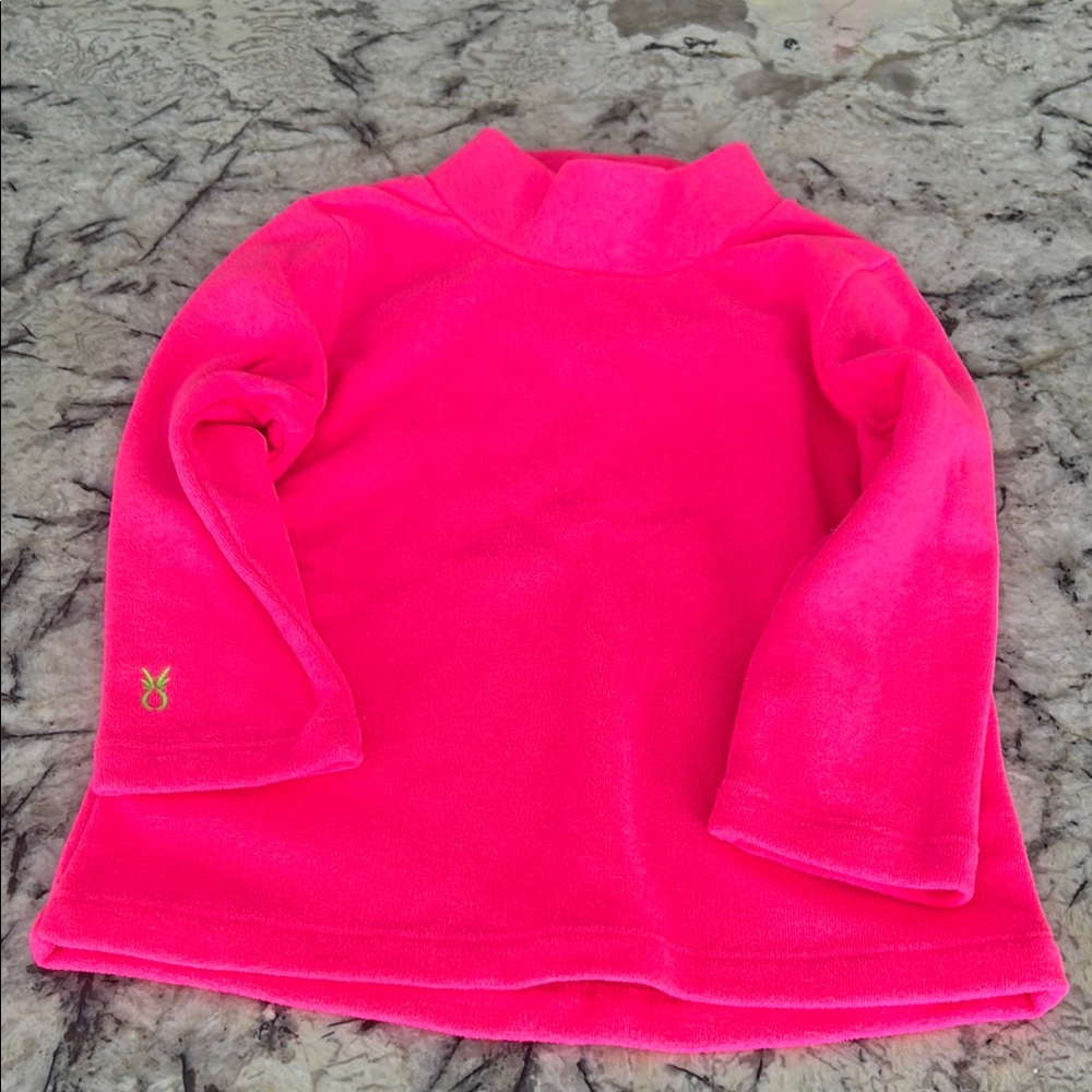 Bright Pink Fleece Pullover